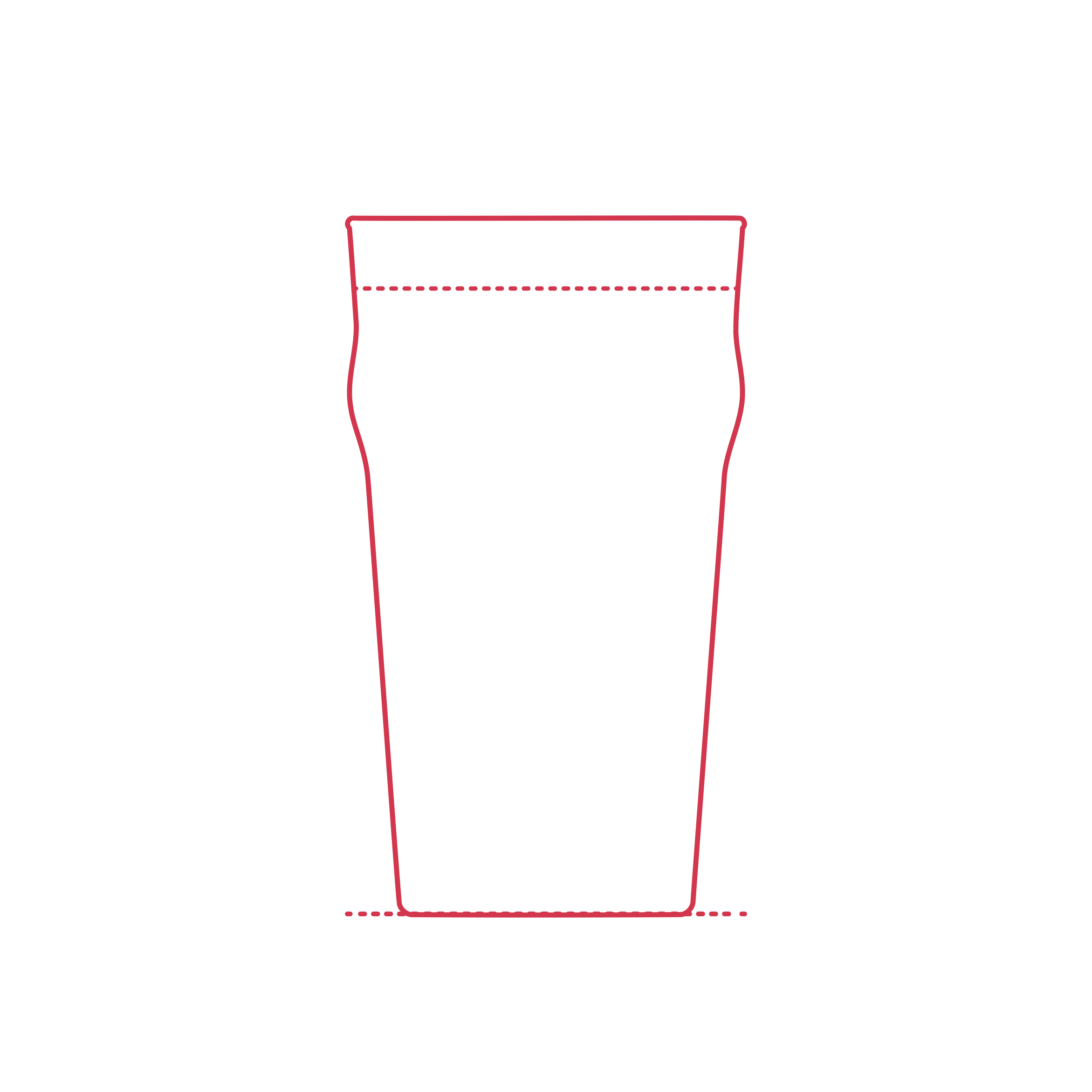 Objects Beer Glasses Nonic Pint Glass Stencil Svg Design File Free Vectors